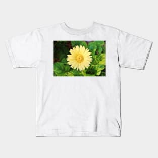 Pale Yellow Daisy Kids T-Shirt